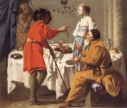 Hendrick the Brugghen Jacob Reproaching Laban for giving Him Leah in Place of Rachel oil painting reproduction